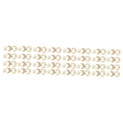 VICASKY 4 Sätze Nail Charms Metallische Sterne Und Monde Nagelverzierung Für Diy Nail Art Nageldekor Leicht Und Kreativ Für Designs 30 Stück * 4 VICASKY 4 Sätze Nail Charms Metallische Sterne Und Monde Nagelverzierung Für Diy Nail Art Nageldekor Leicht Und Kreativ Für Designs 30 Stück * 4 von VICASKY