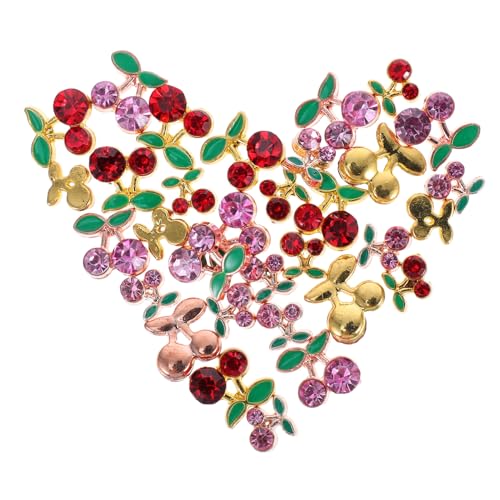VICASKY 4 Sätze Rhinestones Charms Kirschdesign Nail Art Dekorationen Für Diy Maniküre Und Nagelkunst Für Besondere Anlässe Und Einfache Anwendung 32 Stück * 4 VICASKY 4 Sätze Rhinestones Charms Kirschdesign Nail Art Dekorationen Für Diy Maniküre Und Nagelkunst Für Besondere Anlässe Und Einfache Anwendung 32 Stück * 4 von VICASKY