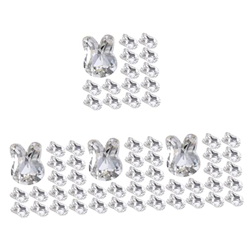 VICASKY 4 Sätze Schmuck Mit Nageldiamanten Zehe Edelsteine Nägel Maniküre-dekore Maniküre-ornamente Nagelkunstabziehbilder Nagelschmuck Für Nagelkunst Kristall 20 Stück * 4 von VICASKY