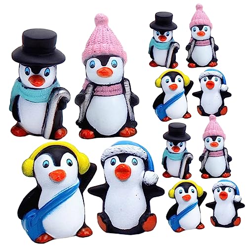 VICASKY 4 Sätze Winter Pinguin Ornament Kleine Pinguinfigur Pinguine Pinguin Weihnachtsdekoration Pinguin Tasse Pinguin Spielzeugfigur Pinguin Plüsch Pinguin Kuchen 12 Stück * 4 VICASKY 4 Sätze Winter Pinguin Ornament Kleine Pinguinfigur Pinguine Pinguin Weihnachtsdekoration Pinguin Tasse Pinguin Spielzeugfigur Pinguin Plüsch Pinguin Kuchen 12 Stück * 4 von VICASKY