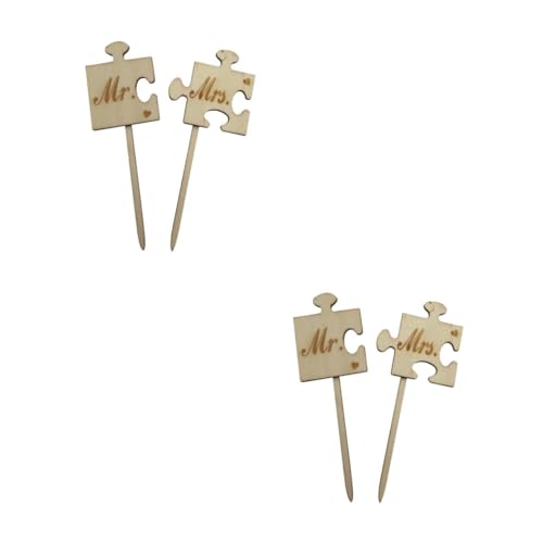 VICASKY 4 Stck. Hochzeitstorte Topper Jubiläumskuchentopper Kuchendeckel Holzkuchen -top Geburtstagstorte Topper Bambus VICASKY 4 Stck. Hochzeitstorte Topper Jubiläumskuchentopper Kuchendeckel Holzkuchen -top Geburtstagstorte Topper Bambus von VICASKY
