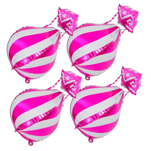 VICASKY 4 Stk. Teiliges Hot Air Balloon Aluminiumfolie Ballon Langlebig und Wiederverwendbar Auffälliges Heißluftballon Design Einfache Inflation Geburtstagsdeko für Innen und VICASKY 4 Stk. Teiliges Hot Air Balloon Aluminiumfolie Ballon Langlebig und Wiederverwendbar Auffälliges Heißluftballon Design Einfache Inflation Geburtstagsdeko für Innen und von VICASKY