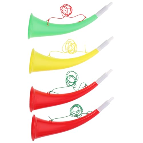 VICASKY 4 Stück Jubelndes Horn Krachmacher Horn Fröhliches Hornspielzeug Fußball Trompete Stierhorn-Lautsprecher Party-Sound Lufthorn Kann Lärm Megaphon Sporthupe Plastik VICASKY 4 Stück Jubelndes Horn Krachmacher Horn Fröhliches Hornspielzeug Fußball Trompete Stierhorn-Lautsprecher Party-Sound Lufthorn Kann Lärm Megaphon Sporthupe Plastik von VICASKY