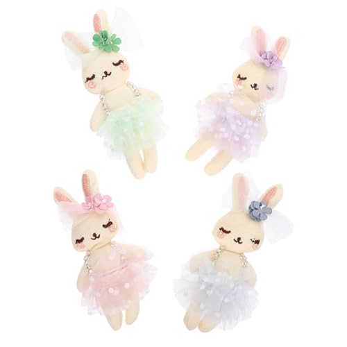 VICASKY 4 Stück Kaninchen Puppe Puppe Plüsch Osterhase Stofftier Hase Kuscheltier Kaninchen Kuscheltier Kopfschmuck Accessoires Kleidung Kaninchen Accessoires Pp Baumwolle VICASKY 4 Stück Kaninchen Puppe Puppe Plüsch Osterhase Stofftier Hase Kuscheltier Kaninchen Kuscheltier Kopfschmuck Accessoires Kleidung Kaninchen Accessoires Pp Baumwolle von VICASKY
