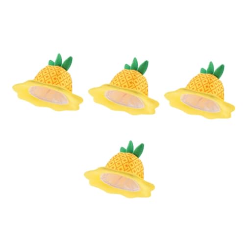 VICASKY 4 Stück Lustiger Verstellbarer Ananas Plüschhut Cartoon Party Kopfschmuck für Tropische Sommerfeste Karneval Halloween Luau Strand Veranstaltung Erwachsene VICASKY 4 Stück Lustiger Verstellbarer Ananas Plüschhut Cartoon Party Kopfschmuck für Tropische Sommerfeste Karneval Halloween Luau Strand Veranstaltung Erwachsene von VICASKY
