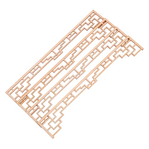 VICASKY 4 Stück Mini-Bildschirm Aus Holz Zum Basteln: Unvollendete Chinesische Architektur, Geschnitzte Eckdekorationen Aus Holz, DIY-Miniatur-puppenhaus-zubehör VICASKY 4 Stück Mini-Bildschirm Aus Holz Zum Basteln: Unvollendete Chinesische Architektur, Geschnitzte Eckdekorationen Aus Holz, DIY-Miniatur-puppenhaus-zubehör von VICASKY
