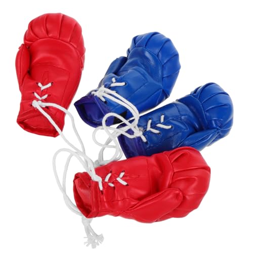 VICASKY 4 Stück Mini Boxhandschuhe Schlüsselanhänger Realistische Miniatur Box Zubehör Rot Blau für Autospiegel Weihnachtsornament Geschenkidee Sammler Fitness Fans VICASKY 4 Stück Mini Boxhandschuhe Schlüsselanhänger Realistische Miniatur Box Zubehör Rot Blau für Autospiegel Weihnachtsornament Geschenkidee Sammler Fitness Fans von VICASKY