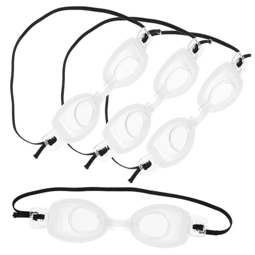 VICASKY 4 Stück Mini Schwimmbrille für Puppen Teiliges Accessoires für Puppen Outfits Vielseitige Nutzung Robuste und Dekorative Brille für Fördert Kreativität und Spaß von VICASKY