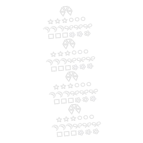 VICASKY 4 Stück Perlen Nagel Accessoires Farbig Bunt Baumelnde Maniküre Kleine Nagelkunst Nagelzubehör Charms Für Nägel Nagel Charms Nagel Ornamente Nagel Juwelen Perlen Nagel von VICASKY