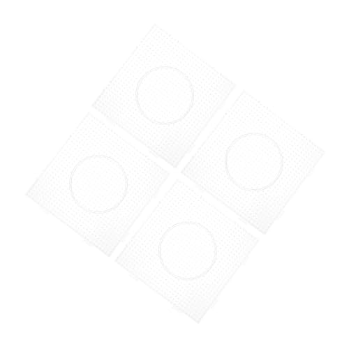VICASKY 4 Stück Perlenspielzeug selber machen Sicherungsperlen Bretter Perlensteckplatten Perlenbrett Bastelsets Sicherungsperlen, Stecktafeln, Bastelarbeiten Acryl Transparent von VICASKY