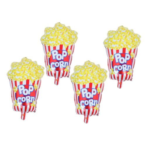 VICASKY 4 Stück Popcornballon Ballondekor Partyversorgung Geburtstagsfeier Snack Dekorationen Film-popcorn-ballon Partydekorationen Für Filmabende Filmpartydekorationen Aluminiumfolie VICASKY 4 Stück Popcornballon Ballondekor Partyversorgung Geburtstagsfeier Snack Dekorationen Film-popcorn-ballon Partydekorationen Für Filmabende Filmpartydekorationen Aluminiumfolie von VICASKY