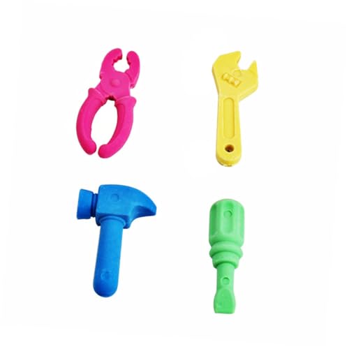 VICASKY 4 Stück Teiliges Radiergummi in Lustigen Werkzeug Designs Weicher Radiergummi für Schule und Büro und Belohnung für Einfache Anwendung für Schüler und Kindergartenkinder VICASKY 4 Stück Teiliges Radiergummi in Lustigen Werkzeug Designs Weicher Radiergummi für Schule und Büro und Belohnung für Einfache Anwendung für Schüler und Kindergartenkinder von VICASKY