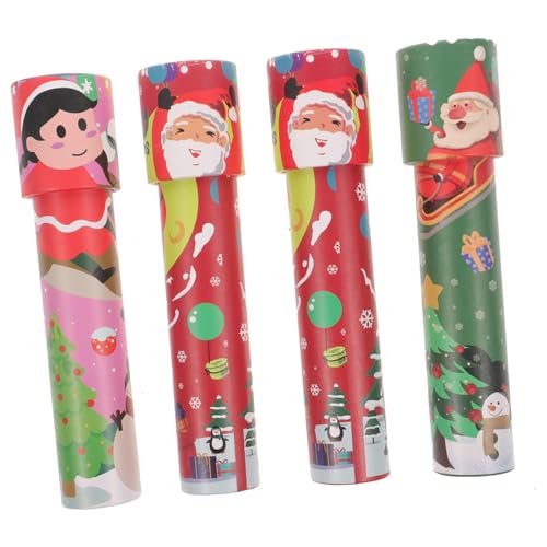 VICASKY 4 Stück Teiliges Weihnachts für Pädagogisches Beobachtungsspielzeug Robust Leicht Fördert Fantasie und Fingerfertigkeit Buntes Design als Mitgebsel für Geburtstagsfeiern von VICASKY