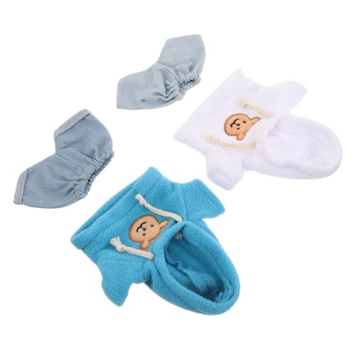 VICASKY 4 Stück Teiliges für Kuscheltiere Süßer Hoodie und Jeans Niedliche Plüschtiere Kleidung DIY Bär Outfits für Puppen Passende Kuscheltier Accessoires VICASKY 4 Stück Teiliges für Kuscheltiere Süßer Hoodie und Jeans Niedliche Plüschtiere Kleidung DIY Bär Outfits für Puppen Passende Kuscheltier Accessoires von VICASKY