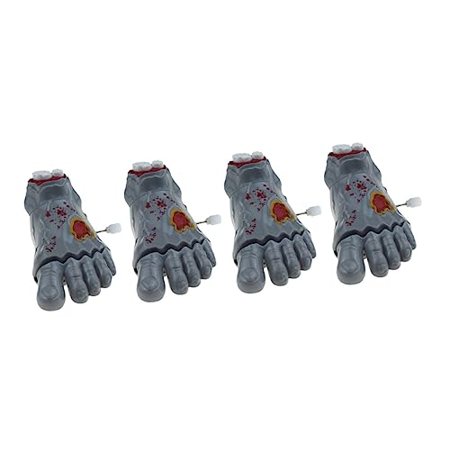 VICASKY 4 Stück Uhrwerk-Zombie-Geist-Füße Schwimmbad für den Bauch Halloween Halloween mitgebsel Halloween Uhrwerk Uhrwerk für Abs Grey VICASKY 4 Stück Uhrwerk-Zombie-Geist-Füße Schwimmbad für den Bauch Halloween Halloween mitgebsel Halloween Uhrwerk Uhrwerk für Abs Grey von VICASKY