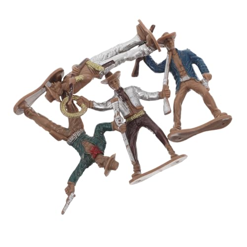 VICASKY 4 Stück Western-Cowboy-miniaturfigur Für Partygeschenke Und Tischdekoration, Cowboy-spielzeugmodell Für Western-Motto-Events, Klassische Mini-Cowboy-Figur VICASKY 4 Stück Western-Cowboy-miniaturfigur Für Partygeschenke Und Tischdekoration, Cowboy-spielzeugmodell Für Western-Motto-Events, Klassische Mini-Cowboy-Figur von VICASKY