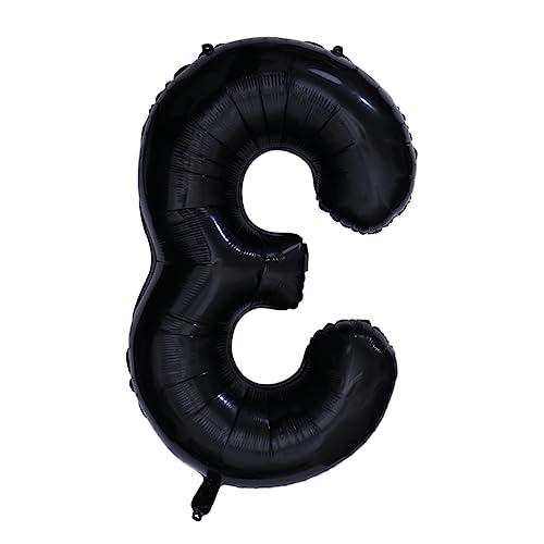 VICASKY 40 30 Folienballons Nummernballons Schwarz Dekorationen Geburtstag Hochzeitsdekor Schüttgut Luftballons Jubiläumsballons Zahlenballons Partyballons von VICASKY