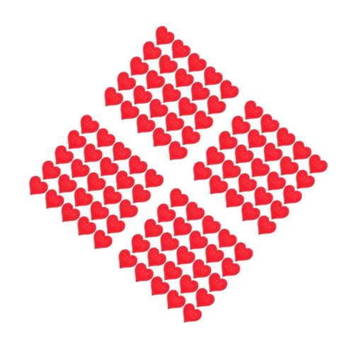 VICASKY 400 Stück Rote Schwamm Herz Konfetti Valentinstag Dekoration Hochzeit Jahrestag Tischdeko Romantische Party Supplies für Verlobungsfeiern und Feiern von VICASKY