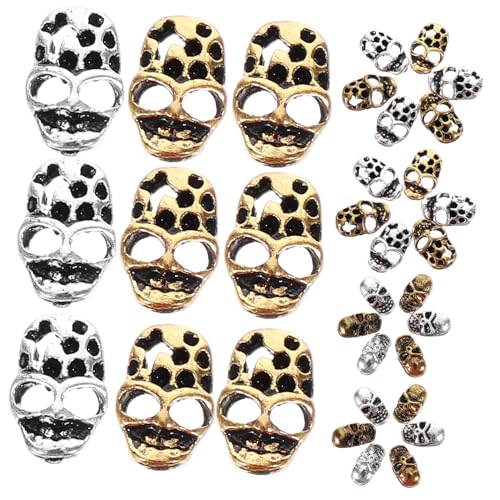 VICASKY 40Stücke Halloween Nagelanhänger mit Schädel Design Gothic Dekoration für DIY Nagelkunst Vielseitige Ornamente für Kunsthandwerk Mobiltelefone Körper und Mehr VICASKY 40Stücke Halloween Nagelanhänger mit Schädel Design Gothic Dekoration für DIY Nagelkunst Vielseitige Ornamente für Kunsthandwerk Mobiltelefone Körper und Mehr von VICASKY
