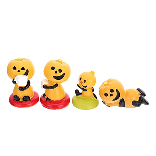VICASKY 4Stücke Kürbis Ornamente für Halloween Dekoration Bunte Harzfiguren für Wohndekoration und Partys als oder Fotorequisiten VICASKY 4Stücke Kürbis Ornamente für Halloween Dekoration Bunte Harzfiguren für Wohndekoration und Partys als oder Fotorequisiten von VICASKY