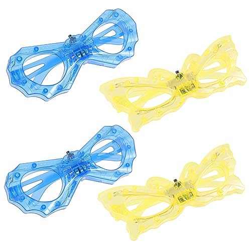 VICASKY 4Stücke LED Leuchtende Partybrillen Zufälligen Farben Streichbrille Für Feiern Hochzeiten Und Festivals Spaßige Accessoires Für Brillenträger VICASKY 4Stücke LED Leuchtende Partybrillen Zufälligen Farben Streichbrille Für Feiern Hochzeiten Und Festivals Spaßige Accessoires Für Brillenträger von VICASKY