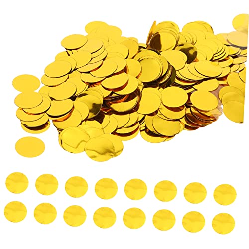 VICASKY 4Taschen Goldenes Rundkonfetti für Hochzeiten und Geburtstagsfeiern aus Geruchlosem zur Dekoration von Einladungen Tischdecken und Geschenktüten VICASKY 4Taschen Goldenes Rundkonfetti für Hochzeiten und Geburtstagsfeiern aus Geruchlosem zur Dekoration von Einladungen Tischdecken und Geschenktüten von VICASKY