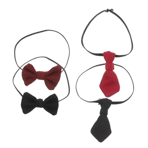 VICASKY 4pcs Dollhouse Hals Krawatten Miniaturpuppe Krawatte Für Männer Schlafzimmer DIY Doll Dress -up Kleidung Kleine Puppe Krawatte Miniatur Krawatte Puppenkleidung Accessoires von VICASKY