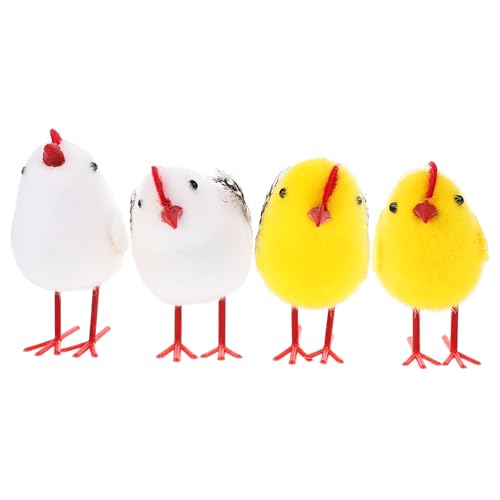VICASKY 4stücke Plüsch Küken Figurinen Niedliche Ostern Dekoration Für Tisch Und Party Weiche Und Sichere Materialien Für Fotos Und Wohnräume VICASKY 4stücke Plüsch Küken Figurinen Niedliche Ostern Dekoration Für Tisch Und Party Weiche Und Sichere Materialien Für Fotos Und Wohnräume von VICASKY