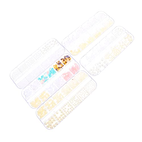 VICASKY 5 Boxen Perlen Nail Art Dekorationen Bunte Nagelornamente für Kreative Maniküre Leicht Anwendbar für Diy Projekte mit Freunden oder Familie von VICASKY