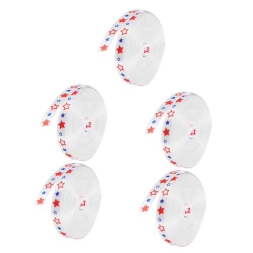 VICASKY 5 Rollen Patriotisches Geschenkband DIY Satinband für Unabhängigkeitstag Party Dekoration Haaraccessoires Bastelmaterial VICASKY 5 Rollen Patriotisches Geschenkband DIY Satinband für Unabhängigkeitstag Party Dekoration Haaraccessoires Bastelmaterial von VICASKY