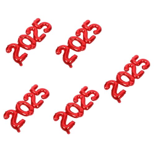 VICASKY 5 Sätze Ballon aus Aluminiumfolie 2025 Neujahrsballons sortiert 2025 Folienballons Luftballons groß Folienballon zum neuen Jahr Partyzubehör Grad Ballon festlicher VICASKY 5 Sätze Ballon aus Aluminiumfolie 2025 Neujahrsballons sortiert 2025 Folienballons Luftballons groß Folienballon zum neuen Jahr Partyzubehör Grad Ballon festlicher von VICASKY
