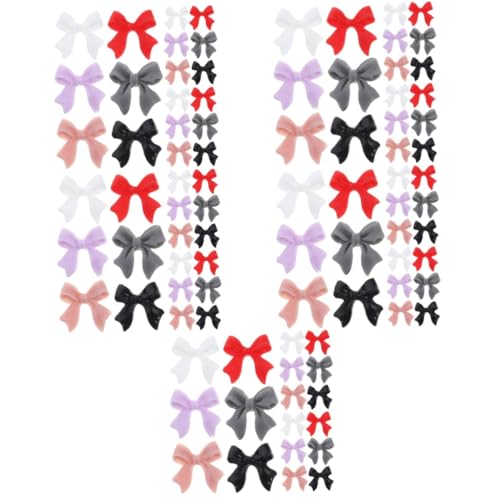 VICASKY 5 Sätze Gebogener Nagelbohrer Nagelkunst Dekorationen Bogen Nagel Charms Trendy Maniküre Dekoration Eincremehilfe Nagelanhänger Aus Acryl Anhänger Für Nägel Harz 60 Stück * 5 von VICASKY