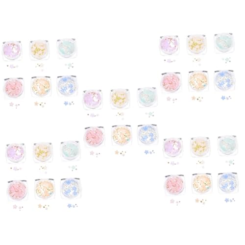 VICASKY 5 Sätze Nagelkunst Charms Farbwechselnde Nageldekoration Für Maniküre Für Diy Nail Art Und Professionelle Anwendungen 6boxen * 5 von VICASKY