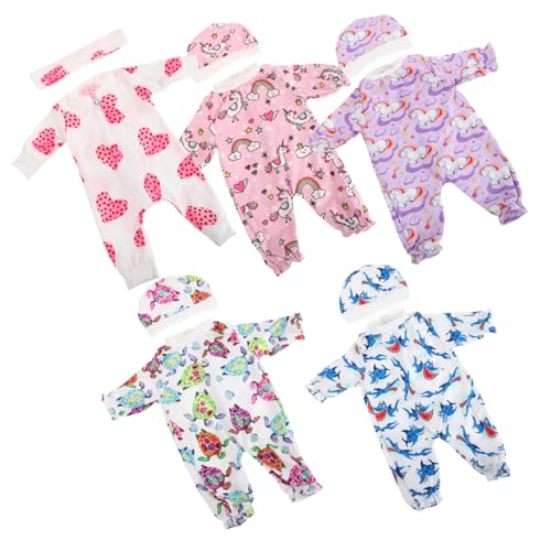 VICASKY 5 Sätze Puppenkleidung Puppenaccessoires Puppen Spielset Puppenmode Emotionale Entwicklung Puppen Kleidung für Babypuppenjungen Puppenzubehör-Spielset Stoff VICASKY 5 Sätze Puppenkleidung Puppenaccessoires Puppen Spielset Puppenmode Emotionale Entwicklung Puppen Kleidung für Babypuppenjungen Puppenzubehör-Spielset Stoff von VICASKY