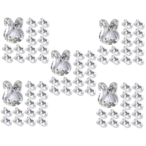 VICASKY 5 Sätze Schmuck Mit Nageldiamanten Zehe Cartoon-nagelkunst-anhänger Edelsteine Erwachsene Nagel Strass Für Deko Cartoon-nagelanhänger Trendige Nagelzauber Kristall 20 Stück * 5 von VICASKY