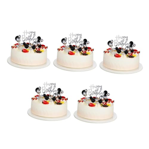 VICASKY 5 Sätze Schwarzgoldene Kuchendekoration Torteneinsatz Topper Kuchenkugeln Kucheneinsatz-topper-dekoration Kuchenspießbällchen Disco-kugel-kuchendekoration Diy-kuchenaufsatz Papier VICASKY 5 Sätze Schwarzgoldene Kuchendekoration Torteneinsatz Topper Kuchenkugeln Kucheneinsatz-topper-dekoration Kuchenspießbällchen Disco-kugel-kuchendekoration Diy-kuchenaufsatz Papier von VICASKY
