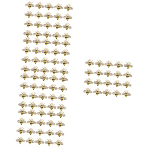 VICASKY 5 Sätze Teiliges Bienen Form Nagelschmuck Aus Legierung Nail Art Dekoration Für Diy Maniküre Glitzernde Ornamente Für Feste Und Besondere Anlässe 20 Stück * 5 von VICASKY