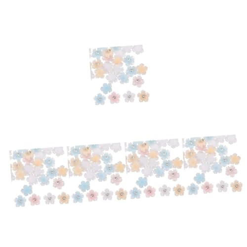VICASKY 5 Stück 2 Eistransparent-harzpunktbohrer Blumen Dekoration Ästhetisch Gelnagelzubehör Charme Schmücken Nagelkunstzubehör Bunt Nagelkunst-anhänger Nagel Strass Nägel von VICASKY