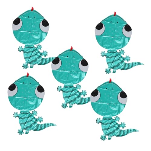VICASKY 5 Stück 5 teiliges Gecko Folienballon Große Tierform Partydeko Kindergeburtstag Geschenk Cartoon Luftballons für Sommer Fest Ornamente VICASKY 5 Stück 5 teiliges Gecko Folienballon Große Tierform Partydeko Kindergeburtstag Geschenk Cartoon Luftballons für Sommer Fest Ornamente von VICASKY
