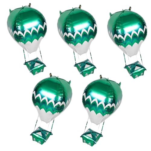 VICASKY 5 Stück Aluminiumfolie Heißluftballon Luftballons Schnelle Dekoration für Geburtstags und Hochzeitsfeiern Einfach Aufzublasen Wetterfest für Innen und Außenbereich Farblich VICASKY 5 Stück Aluminiumfolie Heißluftballon Luftballons Schnelle Dekoration für Geburtstags und Hochzeitsfeiern Einfach Aufzublasen Wetterfest für Innen und Außenbereich Farblich von VICASKY