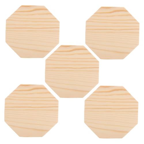 VICASKY 5 Stück Blumentopf Tablett Achteckiger Blumentopfhalter Kleiner Pflanzenuntersetzer Mini Achteckiger Untersetzer Sechseckiger Pflanzenuntersetzer Unvollendete Sechseckige von VICASKY