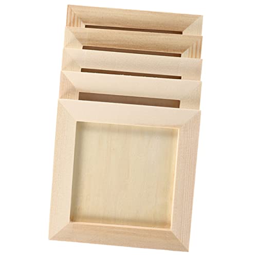 VICASKY 5 Stück DIY Unvollendete Holz Bilderrahmen für Bastelrahmen aus Kiefernholz zum Malen und Gestalten Kreatives für Schule und Zuhause VICASKY 5 Stück DIY Unvollendete Holz Bilderrahmen für Bastelrahmen aus Kiefernholz zum Malen und Gestalten Kreatives für Schule und Zuhause von VICASKY