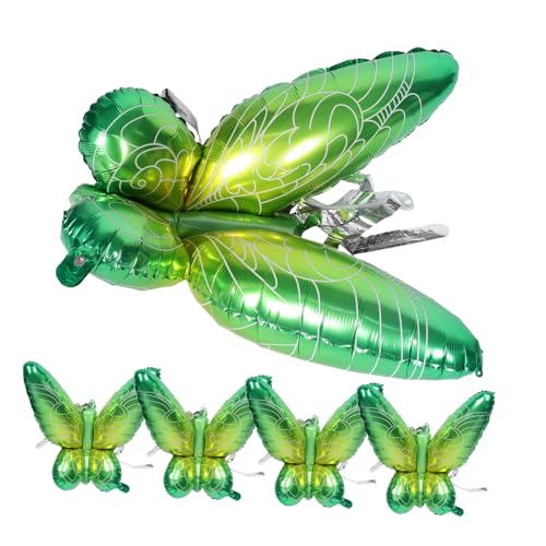 VICASKY 5 Stück Flügel Ballon Partyzubehör Für Die Babyparty Feierballons Zubehör Für Partyballons Schmetterlings-geburtstagsballons Schmetterlingsflügel Luftballons Green Aluminiumfolie VICASKY 5 Stück Flügel Ballon Partyzubehör Für Die Babyparty Feierballons Zubehör Für Partyballons Schmetterlings-geburtstagsballons Schmetterlingsflügel Luftballons Green Aluminiumfolie von VICASKY
