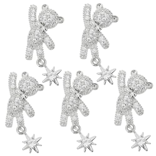 VICASKY 5 Stück Nagelkunst Schmuck Bear Shaped Dekorationen mit Schleifen Design Japanische Nagelcharms für Maniküre und Handarbeiten Langlebig und Vielseitig Einsetzbar VICASKY 5 Stück Nagelkunst Schmuck Bear Shaped Dekorationen mit Schleifen Design Japanische Nagelcharms für Maniküre und Handarbeiten Langlebig und Vielseitig Einsetzbar von VICASKY