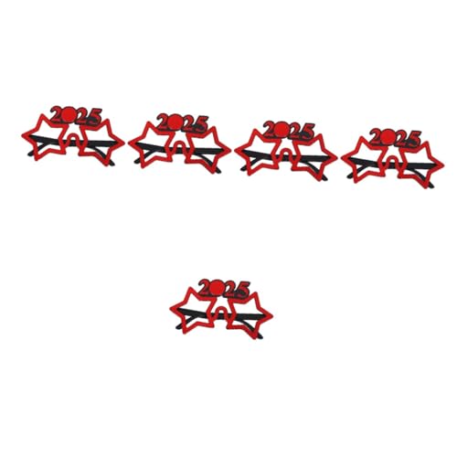 VICASKY 5 Stück Neujahrsbrille Partybrille mit Stern Design Leichte Auffällige Silvester Brille Year Party Supplies für Erwachsene und Freunde VICASKY 5 Stück Neujahrsbrille Partybrille mit Stern Design Leichte Auffällige Silvester Brille Year Party Supplies für Erwachsene und Freunde von VICASKY