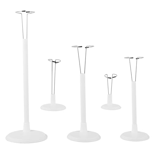 VICASKY 5 Stück Puppenständer Höhenverstellbar Robuster Puppenhalter für Verschiedene Puppengrößen Stabiler Standfuß für Sammlungen von VICASKY