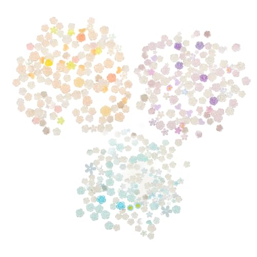VICASKY 5 Stück Rosenblüten Resinperlen Diy Herzform Dekorationen für Handyhüllen Nagelkunst und Bastelprojekte Blau und von VICASKY