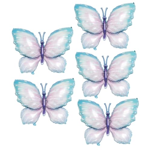 VICASKY 5 Stück Schmetterlingsballons Zum Binden Blaue Luftballons Dekorationen Blush Schmetterling Geburtstagsfolie Tragbares Banner Schillernde Fliegende Schmetterlinge VICASKY 5 Stück Schmetterlingsballons Zum Binden Blaue Luftballons Dekorationen Blush Schmetterling Geburtstagsfolie Tragbares Banner Schillernde Fliegende Schmetterlinge von VICASKY