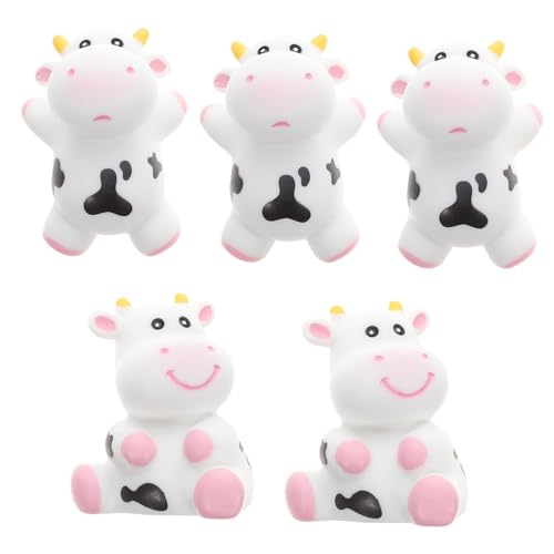 VICASKY 5 Stück Teiliges Kuh Cake Topper aus Weichem Squeaky Material Niedliche Kuh Deko für Geburtstag Babyparty und Kinderbad Vielseitige Kuchen Badespielzeug Kombination VICASKY 5 Stück Teiliges Kuh Cake Topper aus Weichem Squeaky Material Niedliche Kuh Deko für Geburtstag Babyparty und Kinderbad Vielseitige Kuchen Badespielzeug Kombination von VICASKY