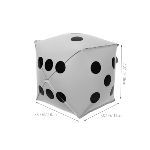 VICASKY 5 Stück Würfel Folienballons Mattweiß Wiederverwendbar Schnelle Befüllung Partydekoration für Spielabende Poker und Weihnachtsfeiern Stimmungsvolle Eventgestaltung VICASKY 5 Stück Würfel Folienballons Mattweiß Wiederverwendbar Schnelle Befüllung Partydekoration für Spielabende Poker und Weihnachtsfeiern Stimmungsvolle Eventgestaltung von VICASKY